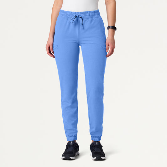 Jace Skinny 7-Pocket Scrub Jogger - Ceil Blue