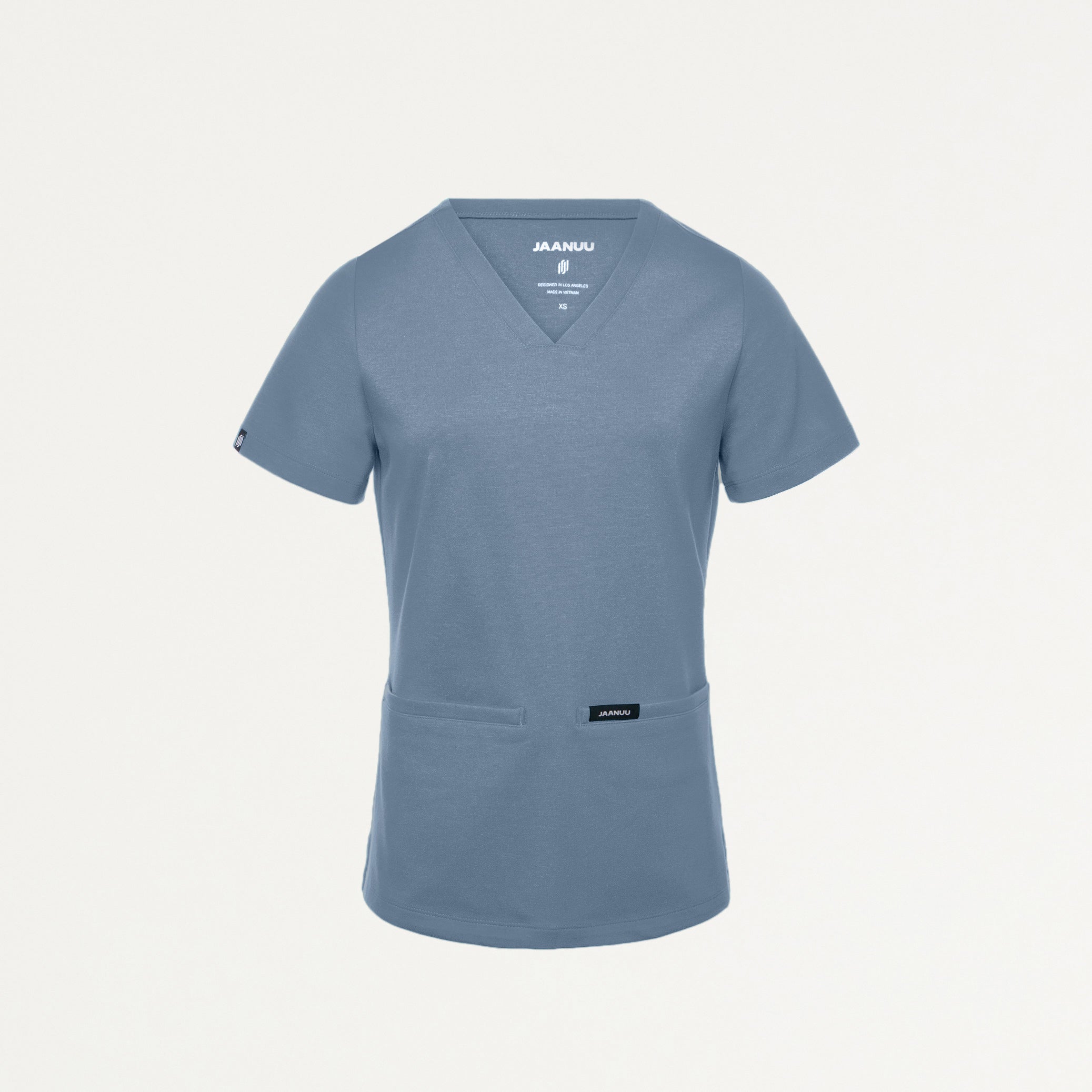 Cesi Slim UltraSOFT Scrub Top - Storm Blue
